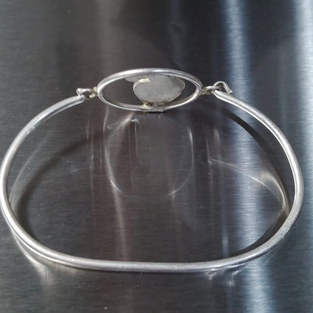 VTG MEXICO ALPACA SILVER PARROT TROPICAL BIRD BRACELET